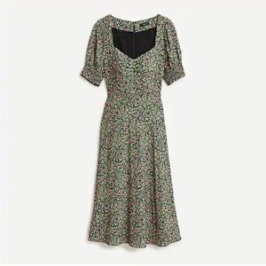 J. Crew Smocked-Sleeve Floral Midi Dress (12)